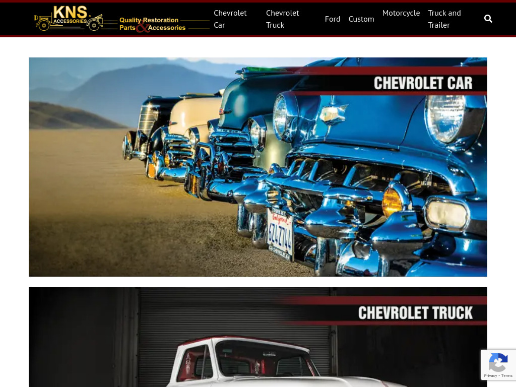 KNS Accessories C Manufacturer & Distributor of Quality Antique Auto Parts