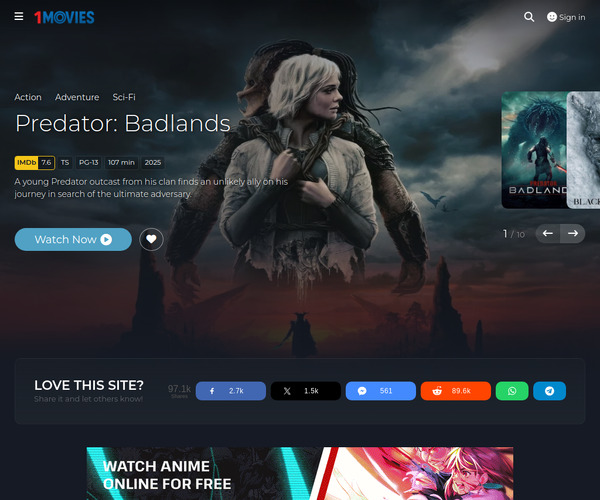 Screenshot of 1Movies