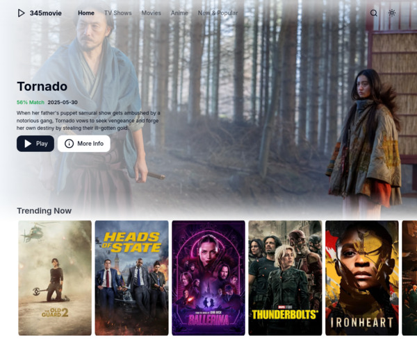 Screenshot of 345Movies