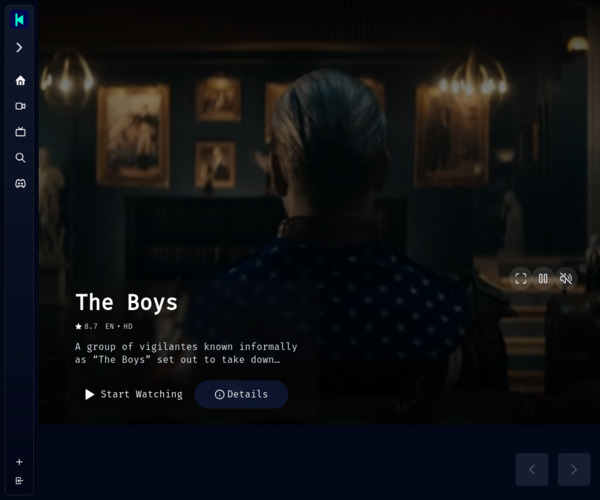 Screenshot of CinemaDeck