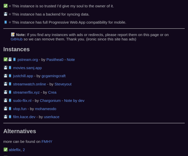 Screenshot of Movie-Web