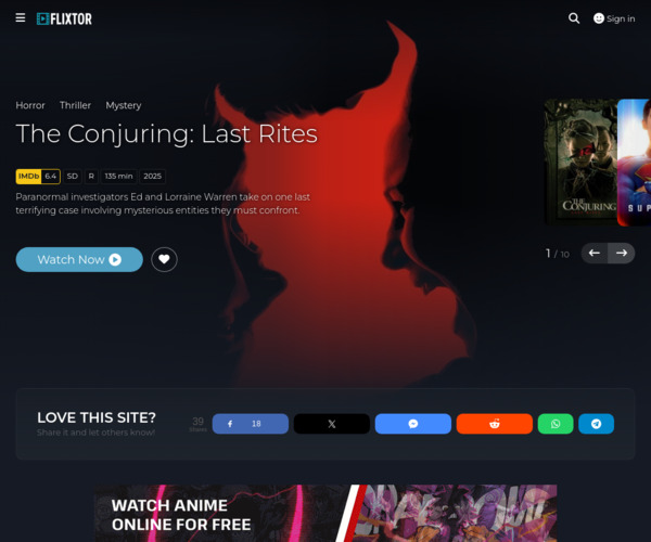 Screenshot of Flixtor