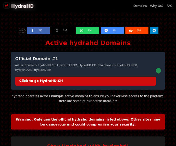 Screenshot of HydraHD