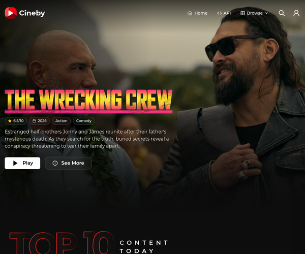 Screenshot of Cineby