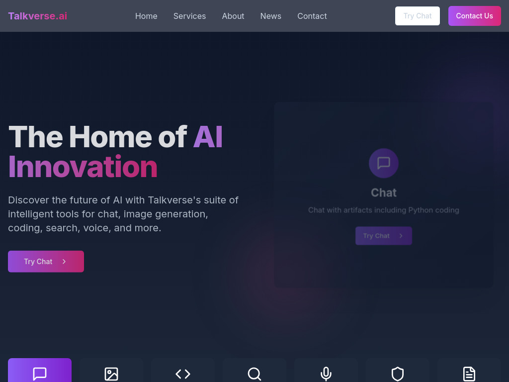 Talkverse.ai screenshot