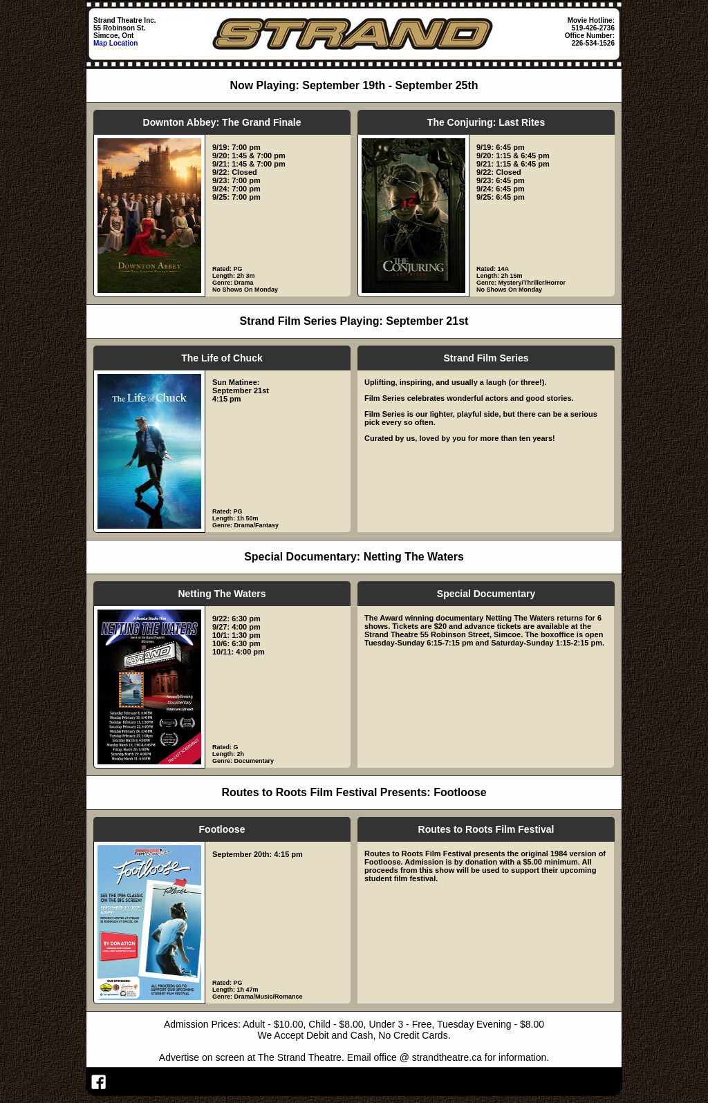 Strand Theatre Showtimes