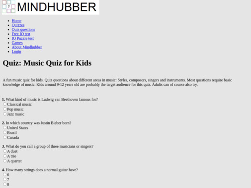 Screenshot of www.mindhubber.com