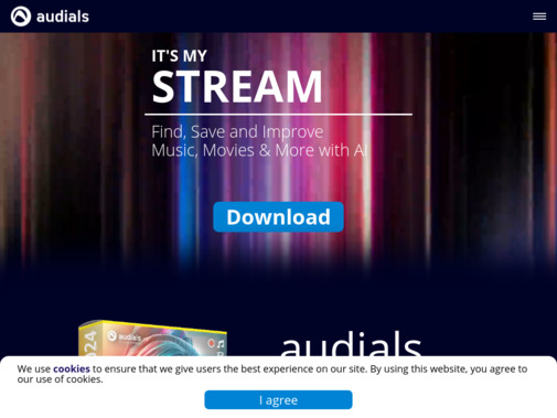 Screenshot of audials.com