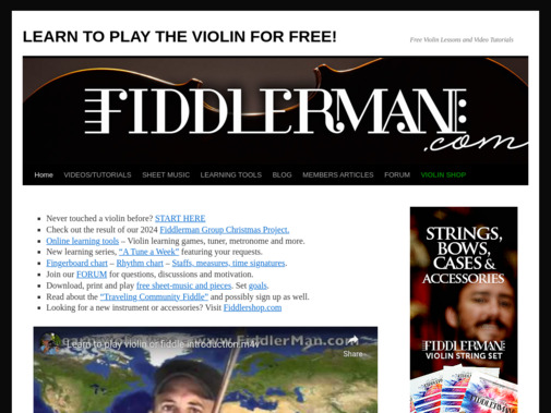 Screenshot of fiddlerman.com