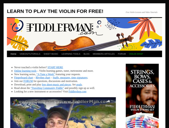 Screenshot of fiddlerman.com