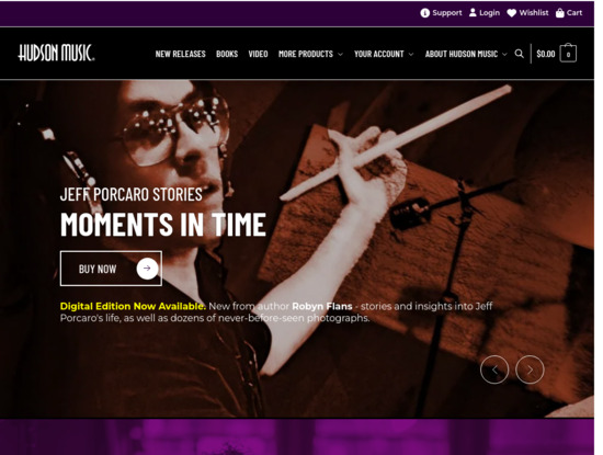 Screenshot of hudsonmusic.com