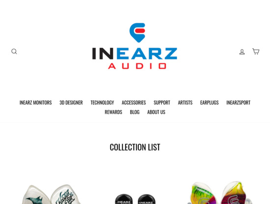 Screenshot of inearz.com