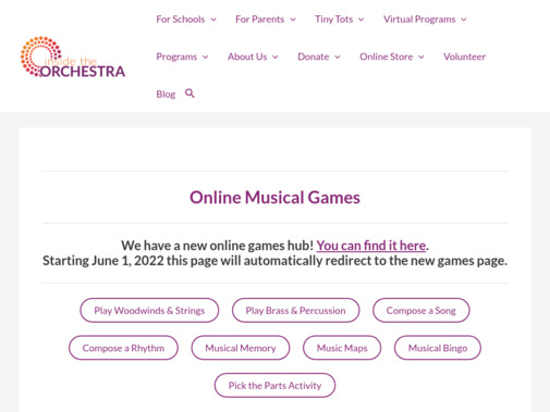 Screenshot of insidetheorchestra.org