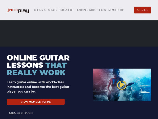 Screenshot of jamplay.com