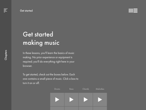 Screenshot of learningmusic.ableton.com
