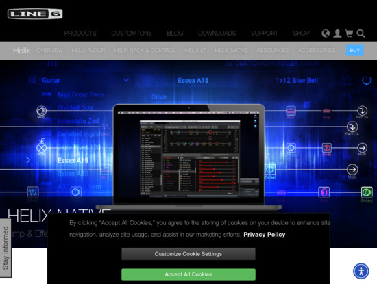 Screenshot of line6.com