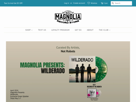 Screenshot of magnoliarecord.club