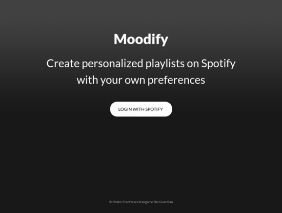 Screenshot of moodify.app