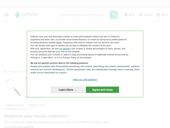 Screenshot of tagscanner.en.softonic.com