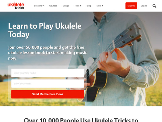 Screenshot of ukuleletricks.com