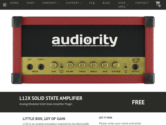 Screenshot of www.audiority.com