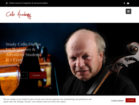 Screenshot of www.cello-academy.com