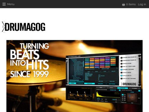 Screenshot of www.drumagog.com