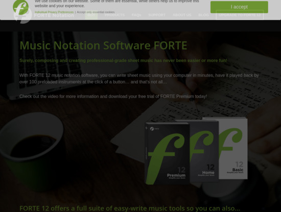 Screenshot of www.fortenotation.com