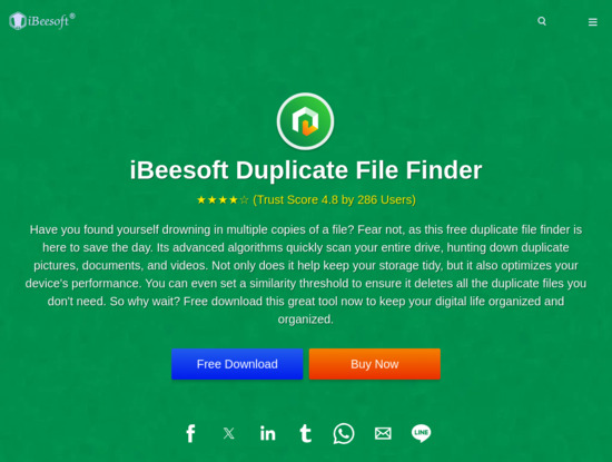 Screenshot of www.ibeesoft.com