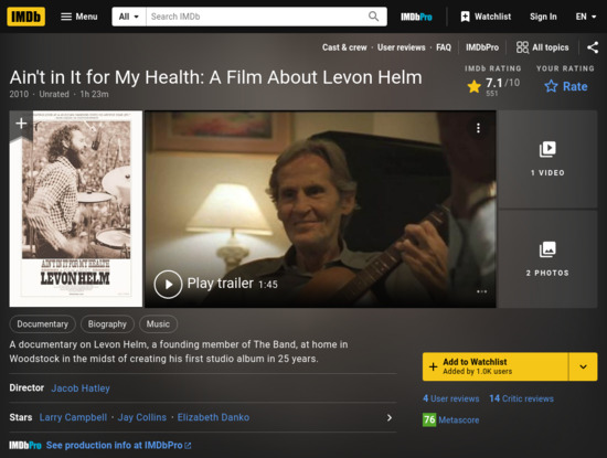 Screenshot of www.imdb.com