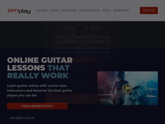 Screenshot of www.jamplay.com