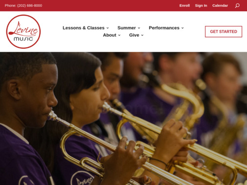 Screenshot of www.levinemusic.org