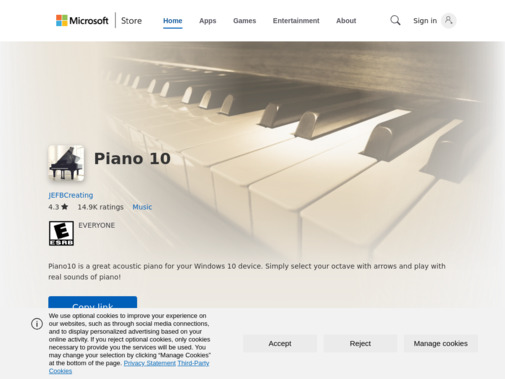 Screenshot of www.microsoft.com