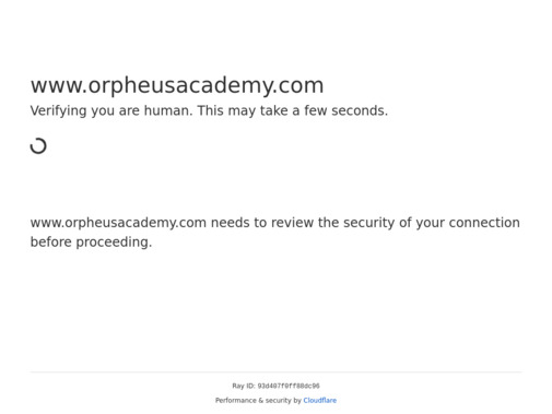 Screenshot of www.orpheusacademy.com