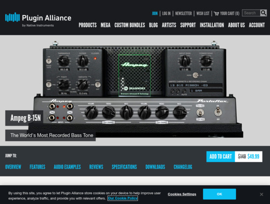 Screenshot of www.plugin-alliance.com