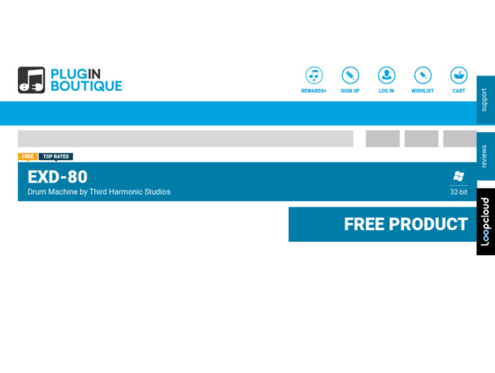 Screenshot of www.pluginboutique.com