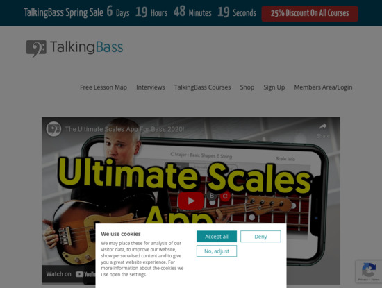 Screenshot of www.talkingbass.net
