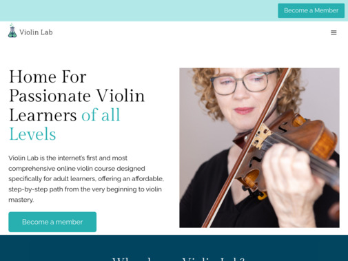 Screenshot of www.violinlab.com