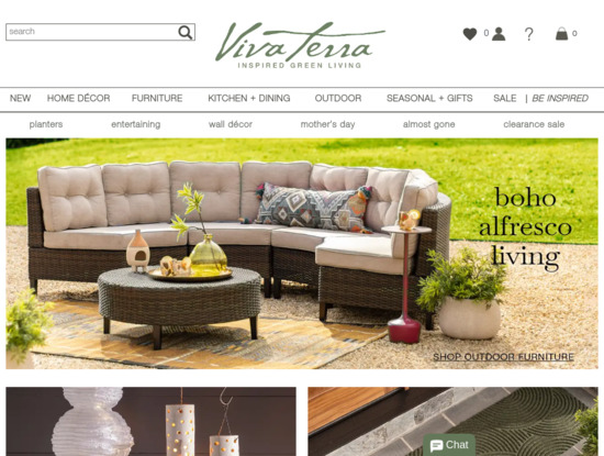 Screenshot of www.vivaterra.com